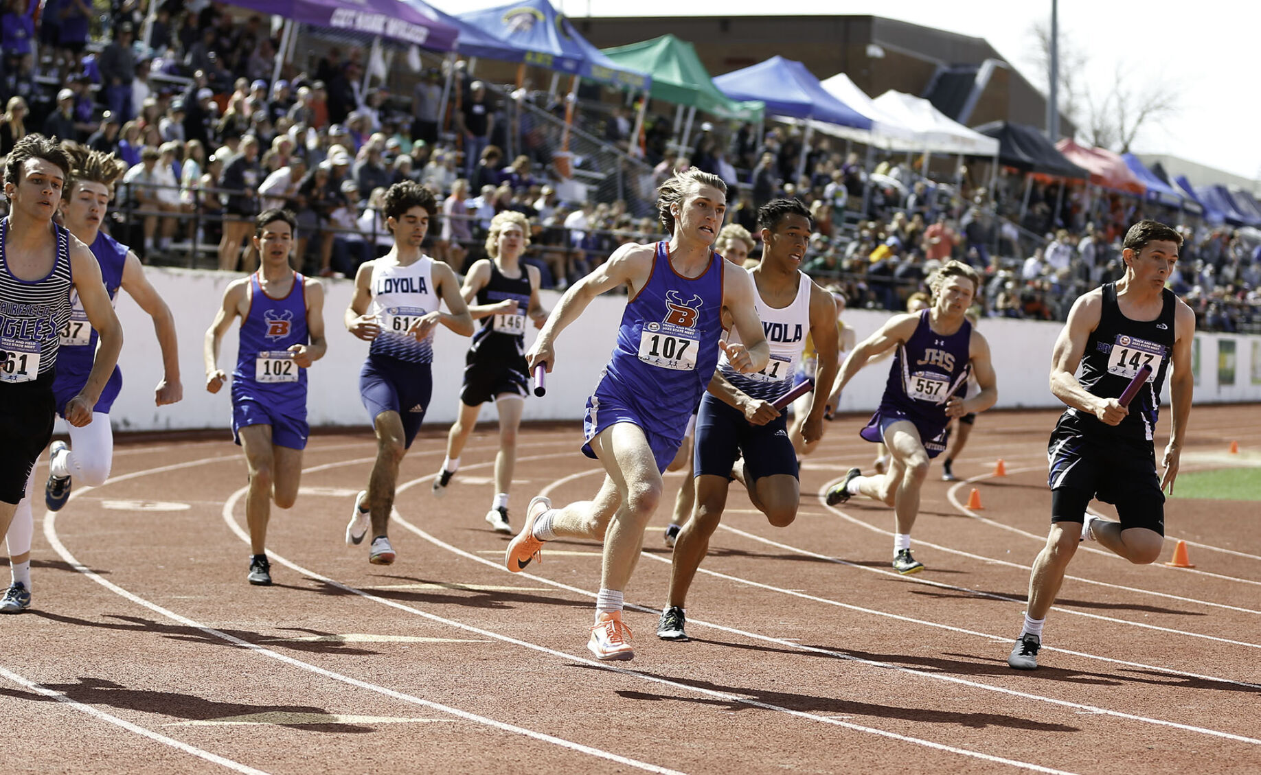 Class B boys 4x400 relay